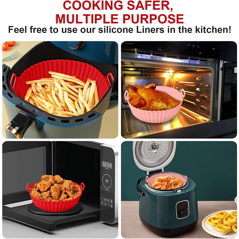 Air Fryer Liner Manufacturer - Reusable Silicone Pan Set