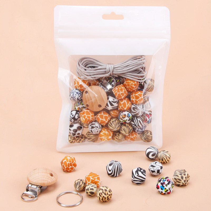 Baby Teething Beads Manufacturer - Custom Hexagon Focal Beads