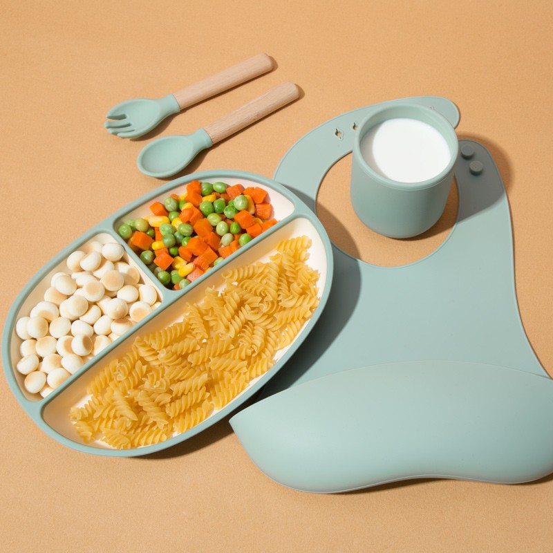 Baby Feeding Set Manufacturer - Custom Silicone Bowl Bibs