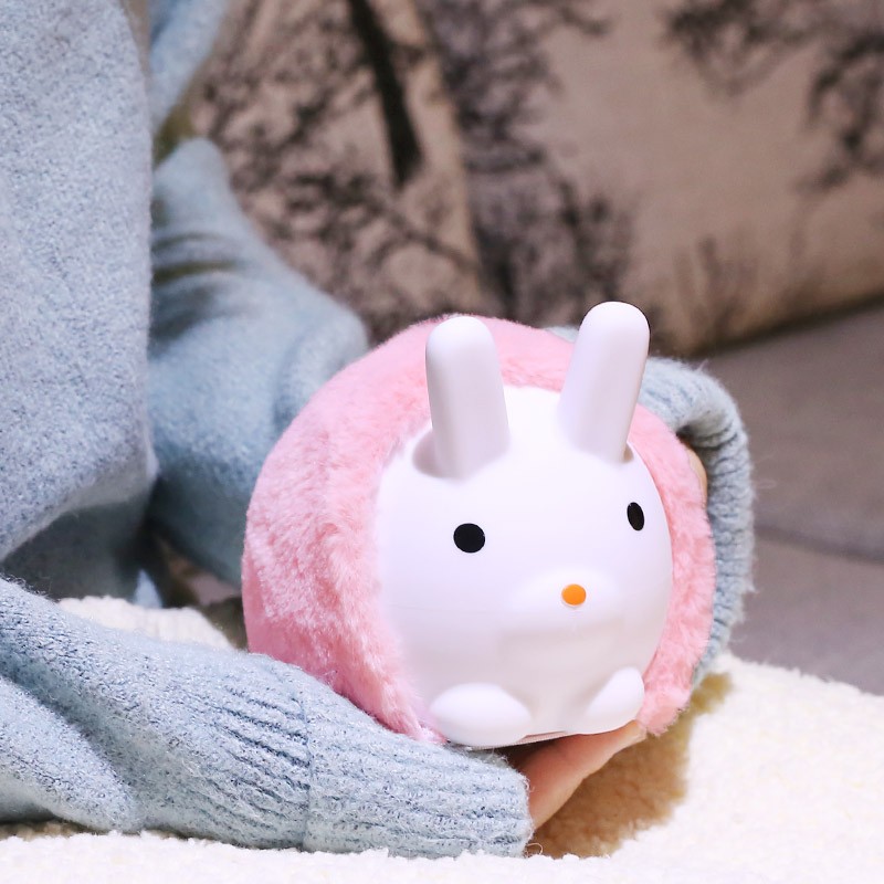 Hot Water Bottle Manufacturer - Plush Cover Long Silicone Bag