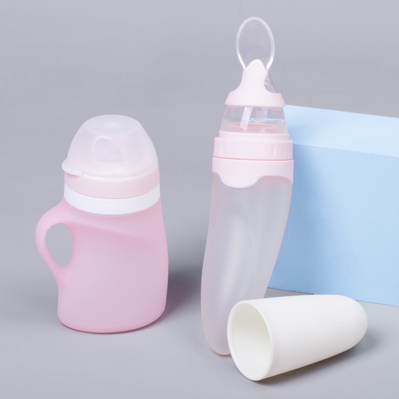 Silicone Baby Feeder Manufacturer - Squeeze Bottle with Spoon