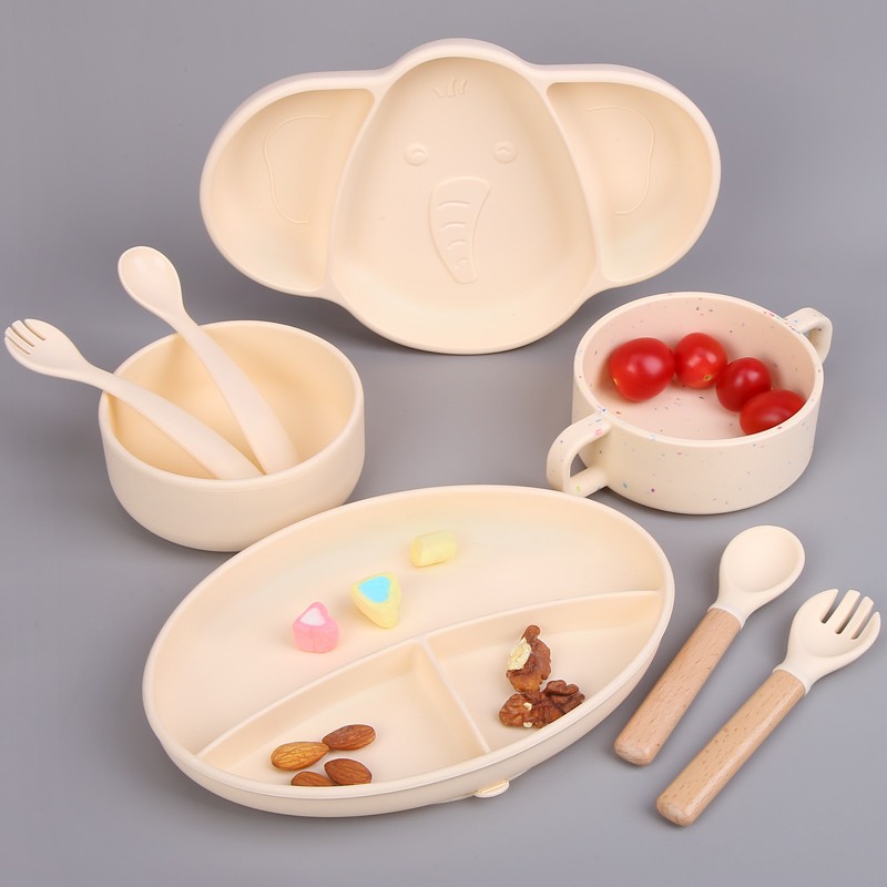 Baby Feeding Set Manufacturer - Divided Suction Silicone Plate