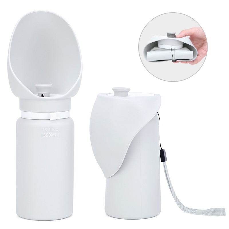 Pet Water Bottle Manufacturer - 550ml Foldable Travel Feeder