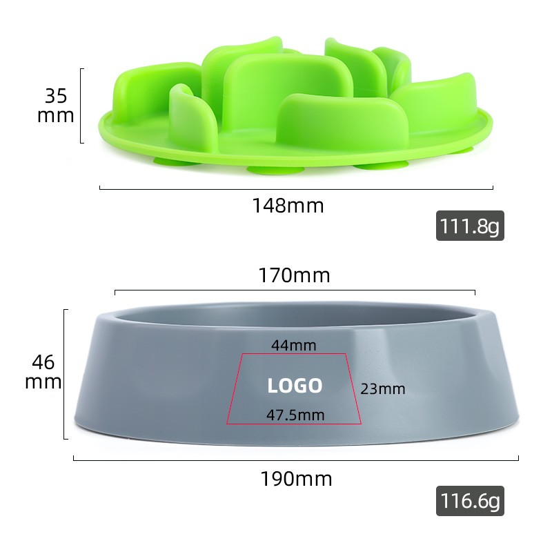 2 in 1 Pet Food Bowl Manufacturer - Portable Silicone Slow Feeder