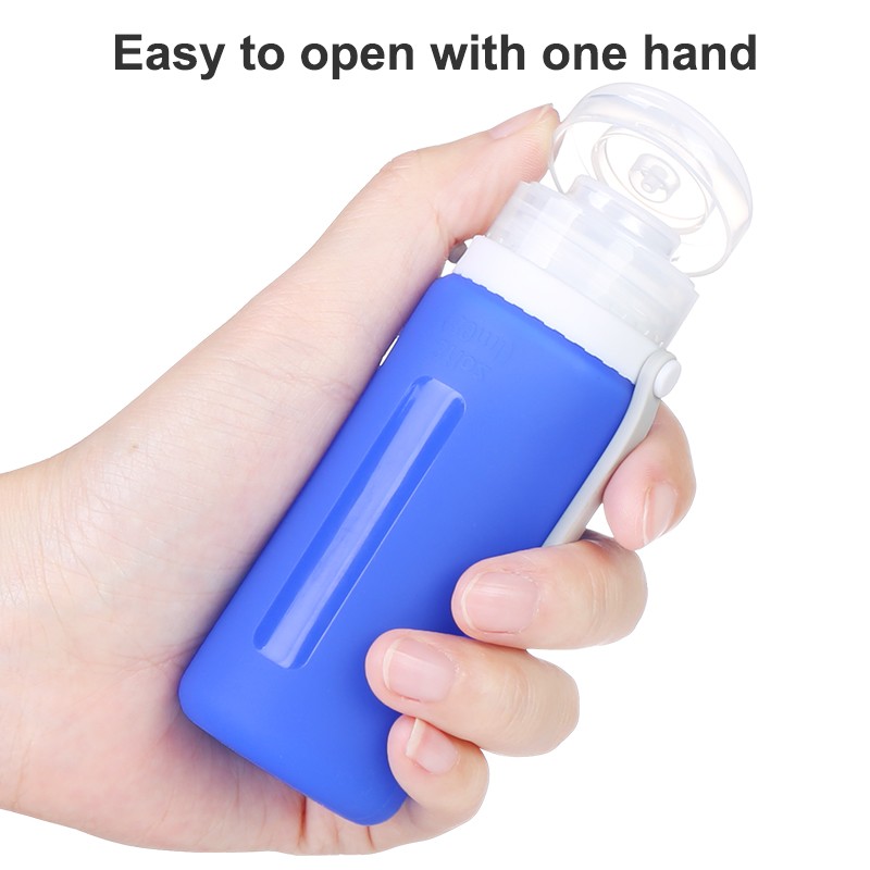 Kids Travel Bottle Manufacturer - Easy Squeeze Safe Silicone Bottle