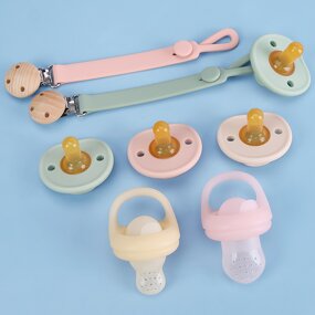 Baby Dummy Clip Manufacturer - Crocheted Pacifier Chain Clip