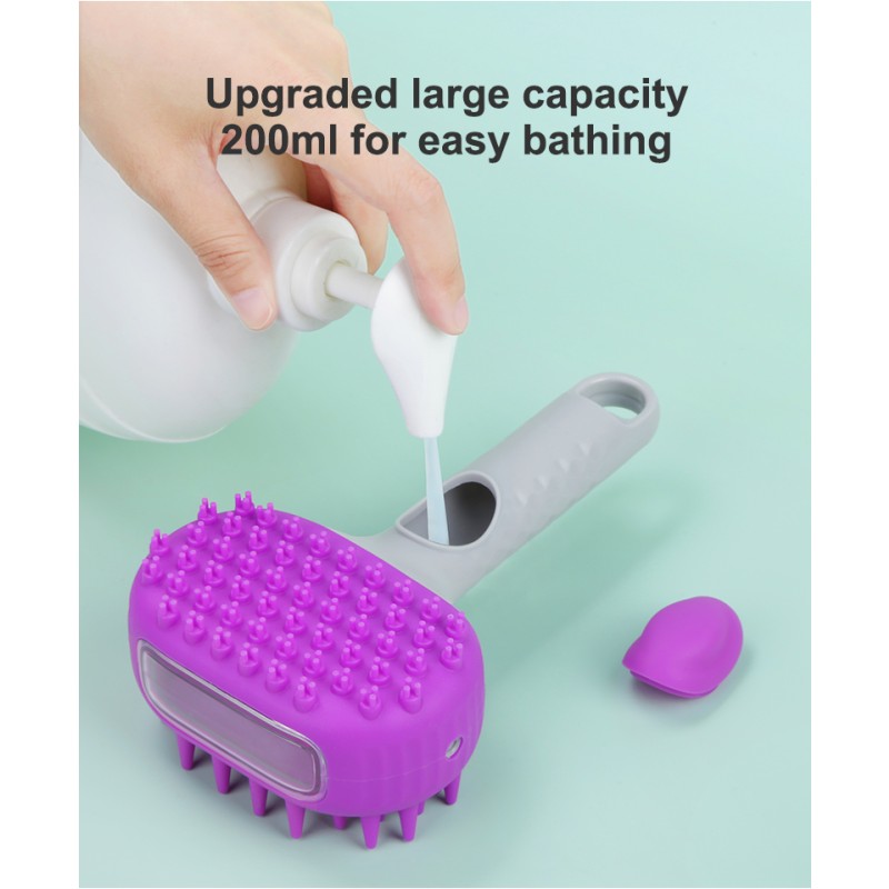Pet Cleaning Brush Manufacturer - Refillable Lotion Massage Brush