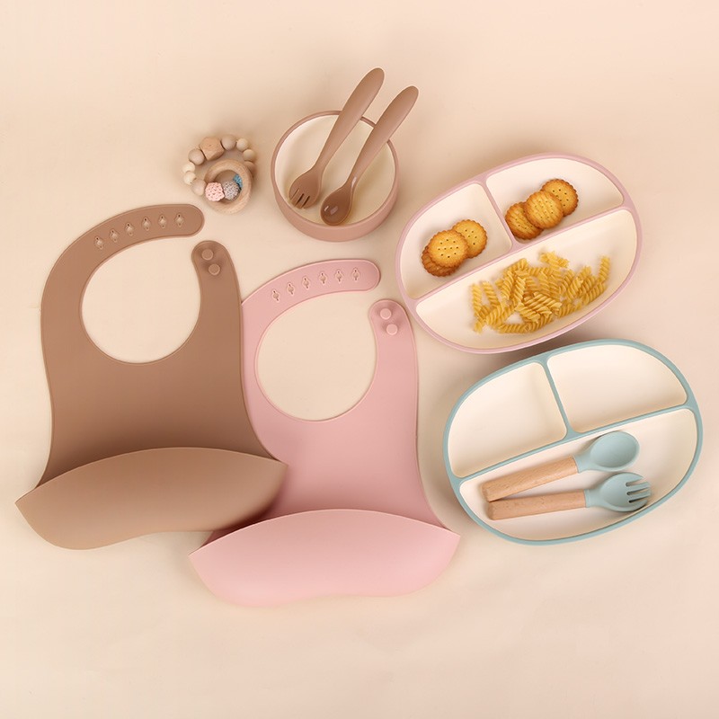 Baby Feeding Set Manufacturer - Custom Silicone Bowl Bibs