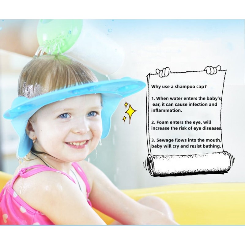 Baby Shampoo Hat Manufacturer - Adjustable Bath Hair Shield
