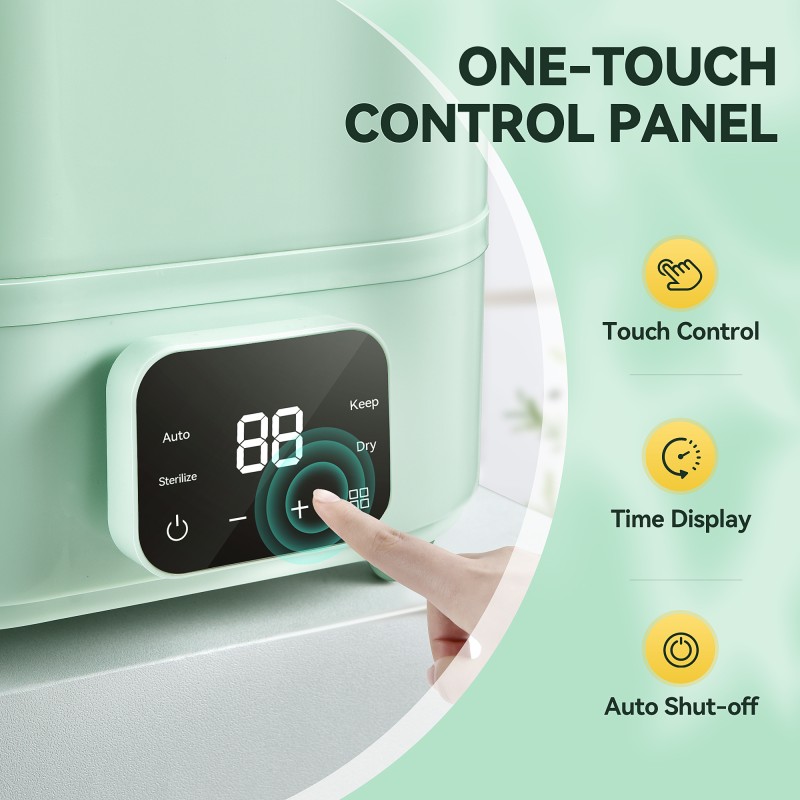 Baby Bottle Sterilizer Manufacturer - User-Friendly LCD Touchscreen