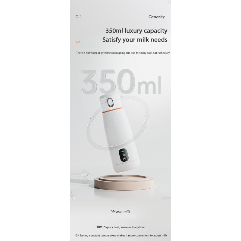 Breast Milk Warmer Manufacturer - 350ml Portable Stainless Steel