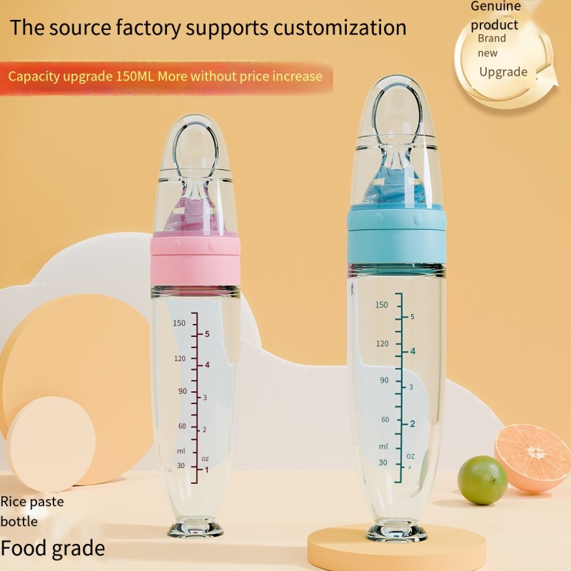 Baby Food Bottle Factory - Silicone Squeeze Rice Cereal Feeder