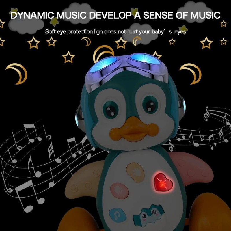 Musical Toy Factory - Penguin Wobbling Melody with Light