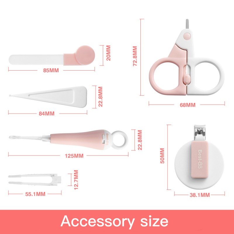 Baby Brush Set Factory - 6 in 1 Grooming Kit Manicure Brush