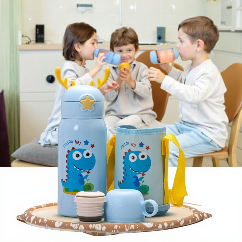 Sippy Cup Factory - 500ml 316 Stainless Steel Antlers Print