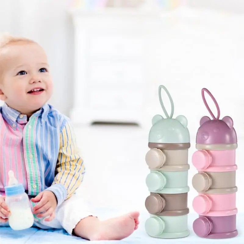 Baby Snack Box Factory - Wholesale 4 Layer Cartoon Bear