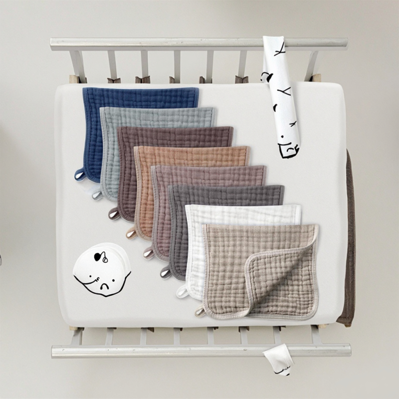 Burp Cloth Factory - Custom Size Organic Cotton Muslin