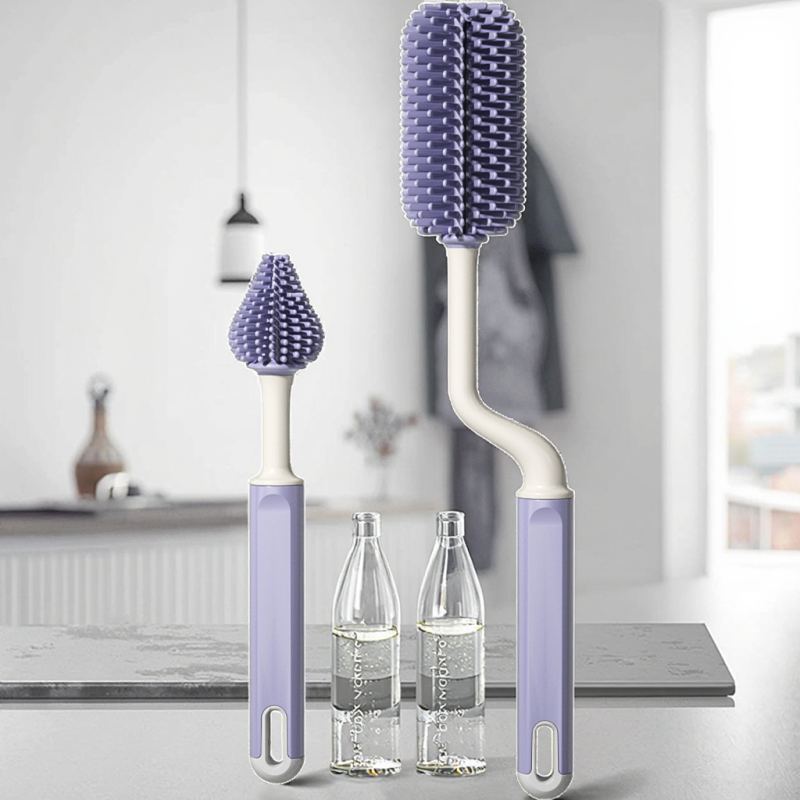 Pacifier Cleaning Brush Factory - 3 in 1 360 Degree Silicone