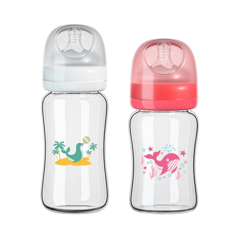 Baby Bottle Factory - Borosilicate Glass Milk Feeder 0-12 Months