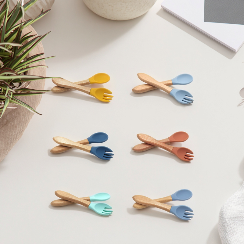 Baby Training Spoon Factory - Custom Food Grade Wooden Handle