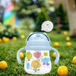 Baby Training Cup Factory - OEM BPA Free PP Flower Silicone