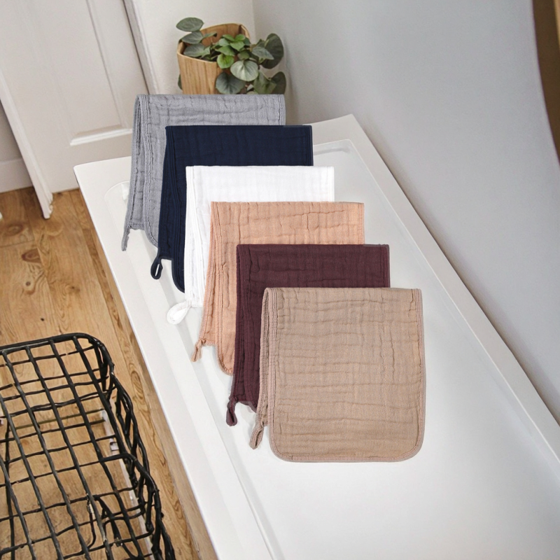 Burp Cloth Factory - Custom Size Organic Cotton Muslin