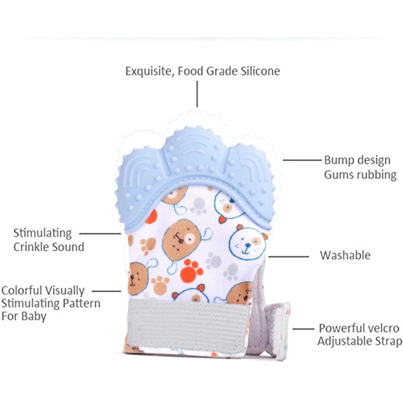 Teething Gloves Factory - Cartoon Printed Anti Food Gloves