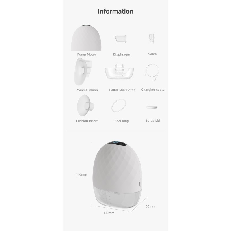 Electric Breast Pump Factory - Portable Wireless Rechargeable