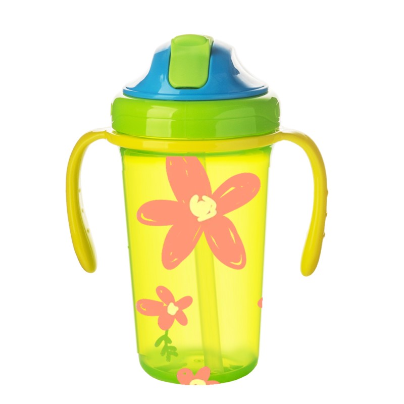 Baby Trainer Cup Factory - OEM BPA Free 300ml No Spill Grip