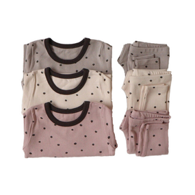 Baby Girl Clothes Set Factory - 2PCS Dot Print Long Sleeve