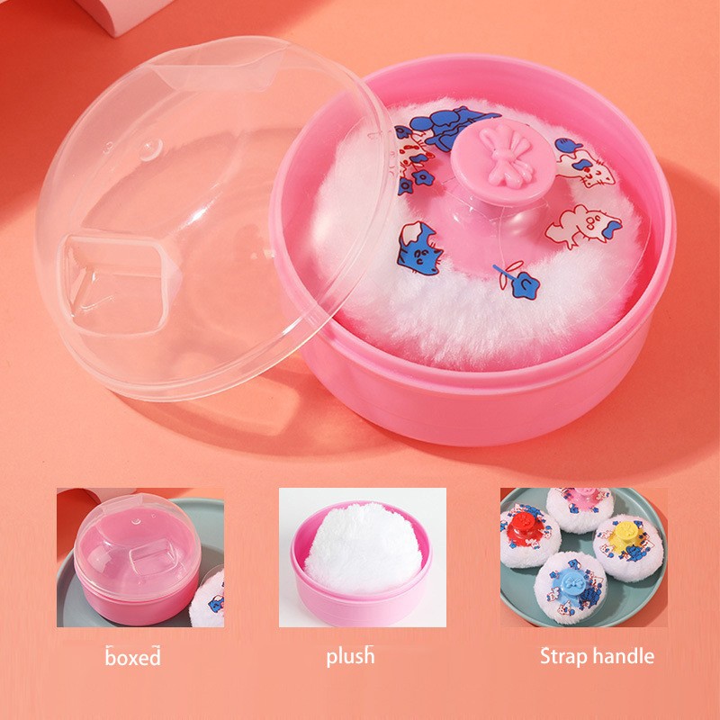 Baby Powder Puff Factory - Custom Logo Soft Body Container