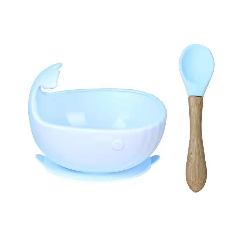 Baby Feeding Set Factory - BPA Free Whale Shape Suction