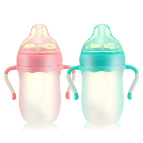 Silicone Milk Bottle Factory - 260ml Ultra Wide Mouth Anti Bloat