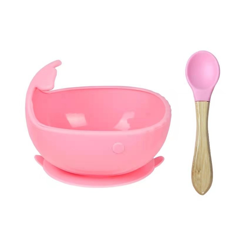 Baby Feeding Set Factory - BPA Free Whale Shape Suction