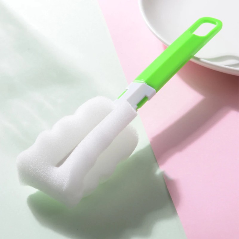 Cup Cleaning Brush Factory - Sponge Handle Foam Bottle Brush