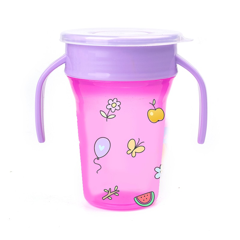 Baby Water Cup Factory - OEM BPA Free Cartoon Flower Design