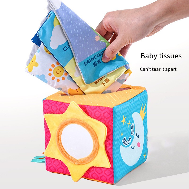 Baby Educational Toy Factory - Montessori Soft Pull Out Scarf