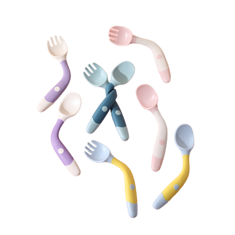 Baby Utensils Set Factory - Colorful Custom Logo Silicone