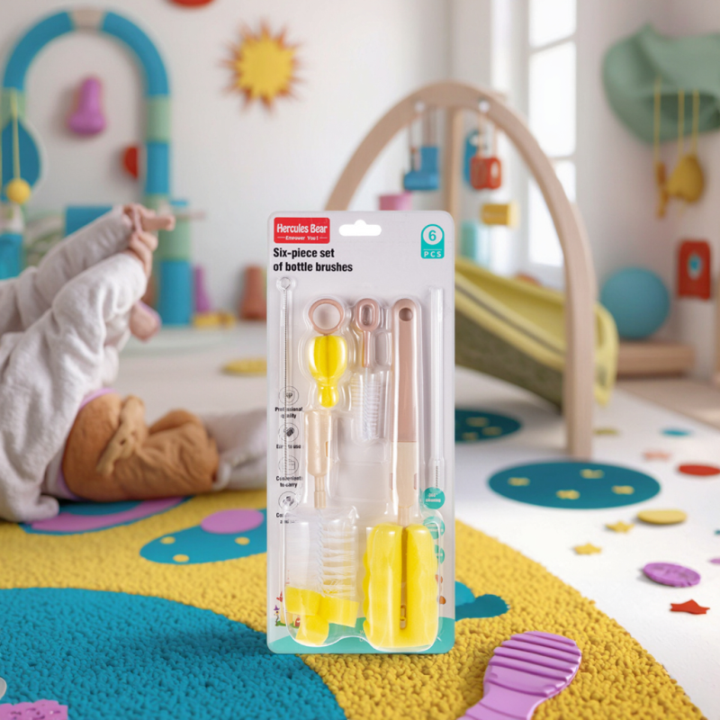 Baby Bottle Brush Set Factory - 6 Piece Customizable Wholesale