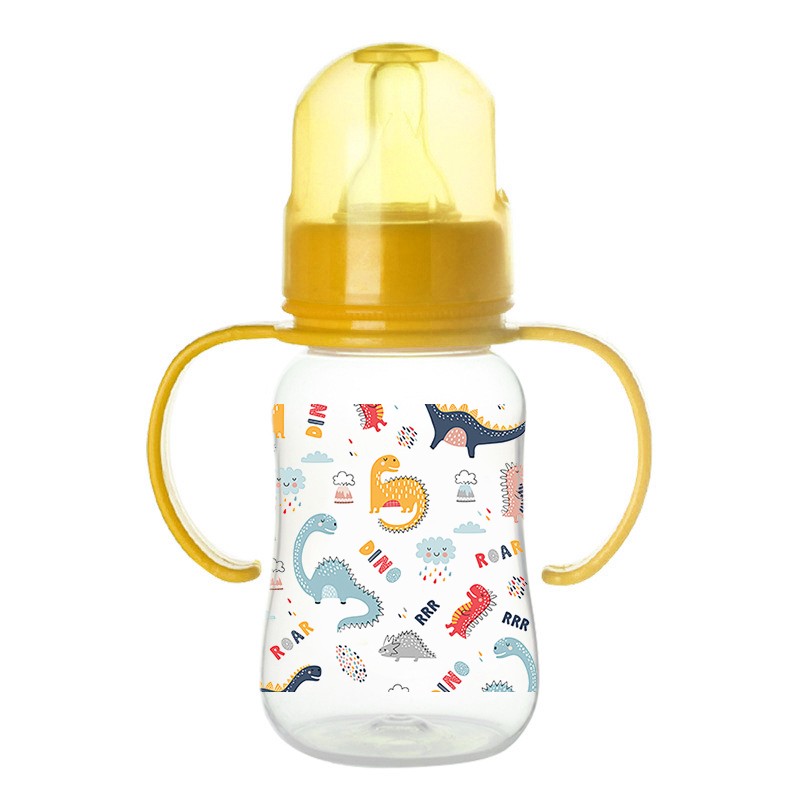 Baby Feeding Bottle Factory - 125ml PP Dinosaur Pattern Safe
