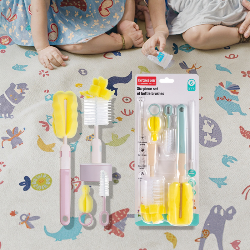 Baby Bottle Brush Set Factory - 6 Piece Customizable Wholesale
