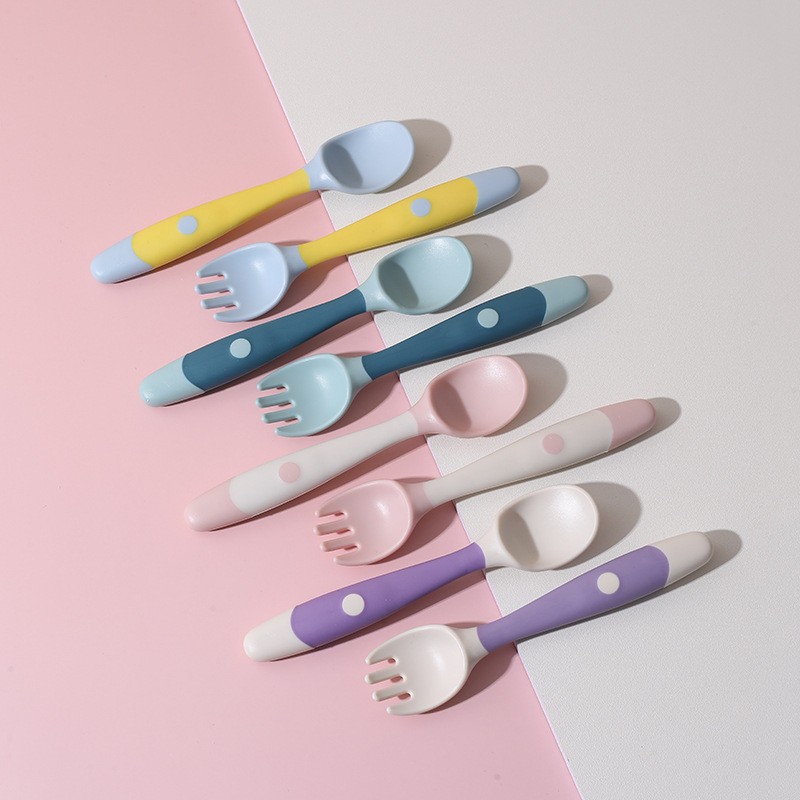 Baby Utensils Set Factory - Colorful Custom Logo Silicone
