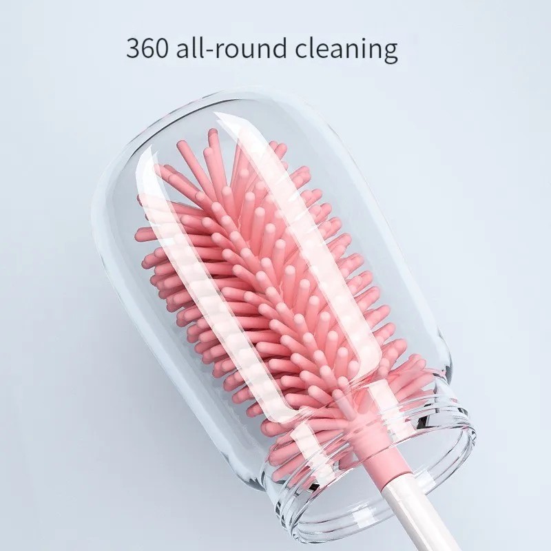 Baby Bottle Brush Set Factory - 3 in 1 Silicone Straw Cleaner
