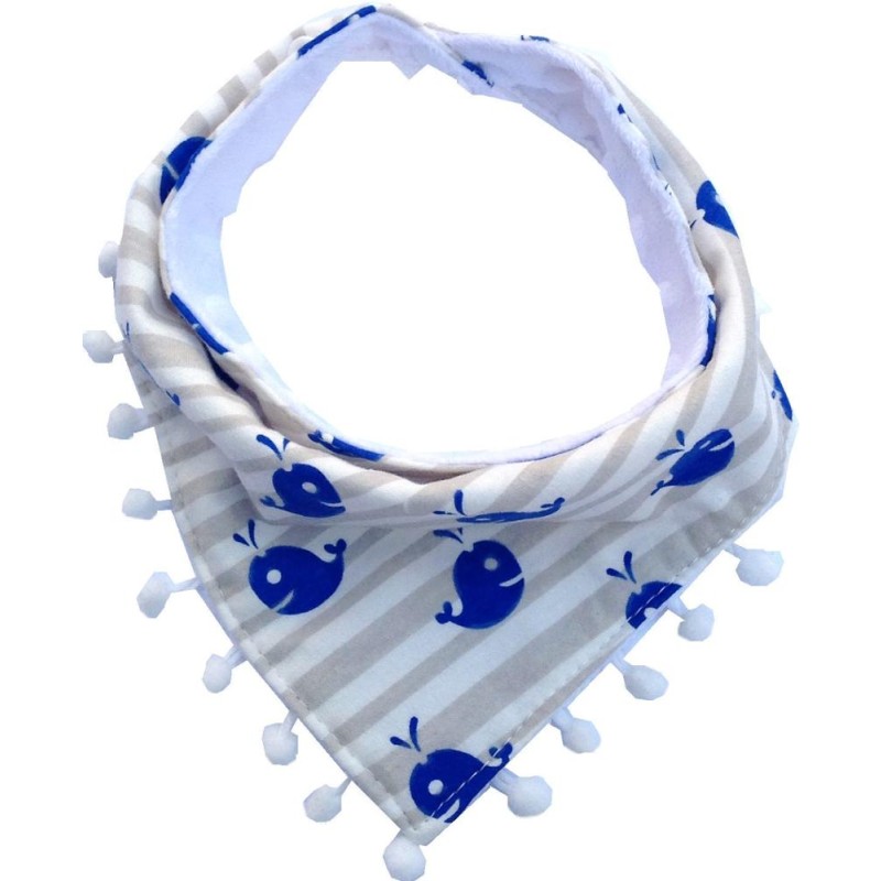 Baby Towel Factory - Printed Coral Fleece Triangle Bib