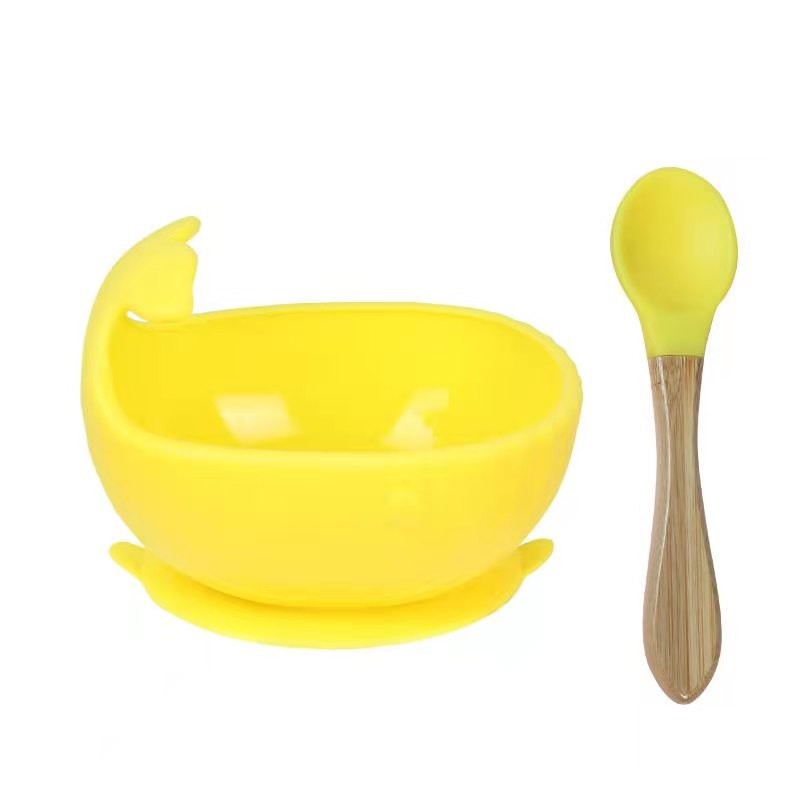 Baby Feeding Set Factory - BPA Free Whale Shape Suction
