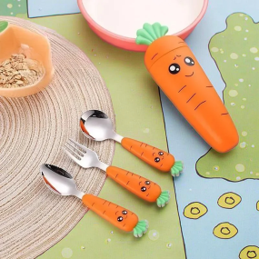 Children's Cutlery Set Factory - 304 Stainless Steel Carrot