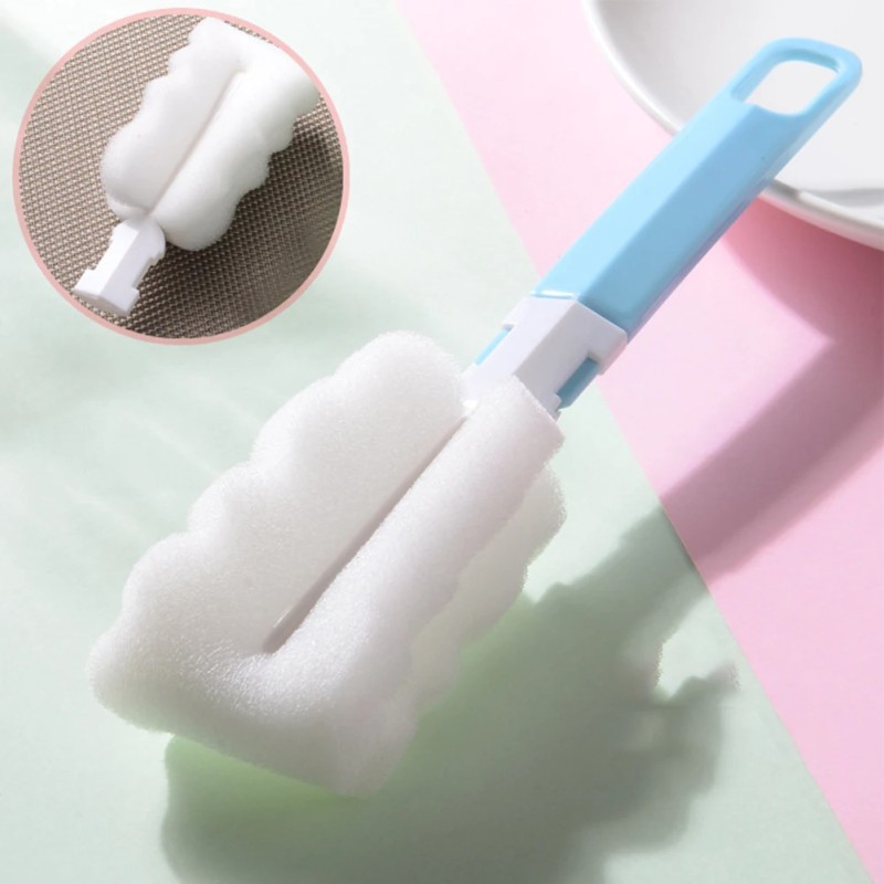 Cup Cleaning Brush Factory - Sponge Handle Foam Bottle Brush