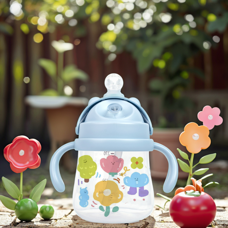 Baby Training Cup Factory - OEM BPA Free PP Flower Silicone