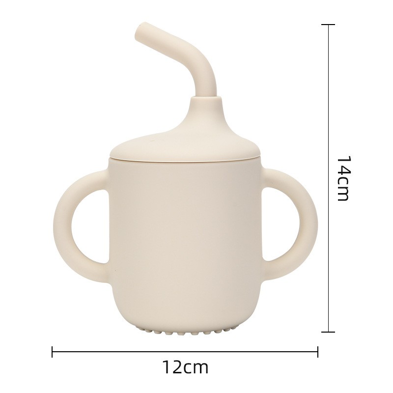 Baby Straw Cup Factory - Silicone Dual Handle Heat Resistant