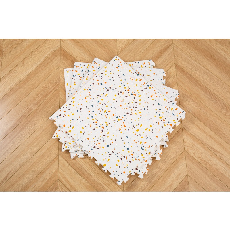 Baby Play Mat Manufacturer - Orange Terrazzo Home Decoration
